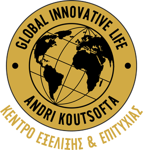 global innovative life logo gold black gold transparent