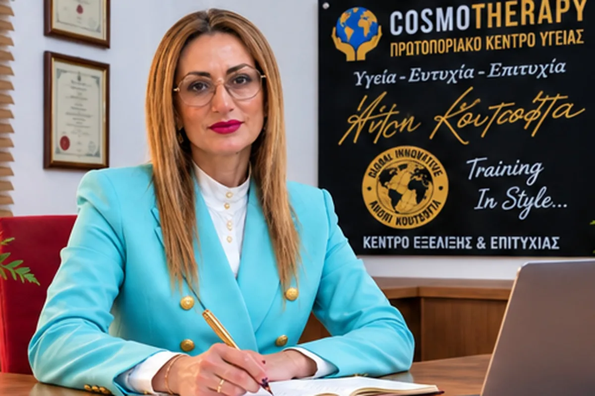 Η Άντρη Κουτσόφτα στο Cosmotherapy Center